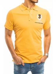 κίτρινο μπλουζάκι πόλο ανδρών dstreet