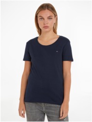 σκούρο μπλε γυναικείο t-shirt tommy hilfiger - γυναικεία