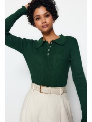 trendyol πουλόβερ - πράσινο - slim fit