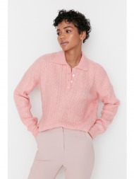 trendyol πουλόβερ - ροζ - oversize