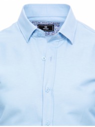 dstreet ανδρικό κομψό μπλε πουκάμισο