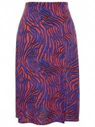 trendyol curve plus size skirt - multicolor - midi