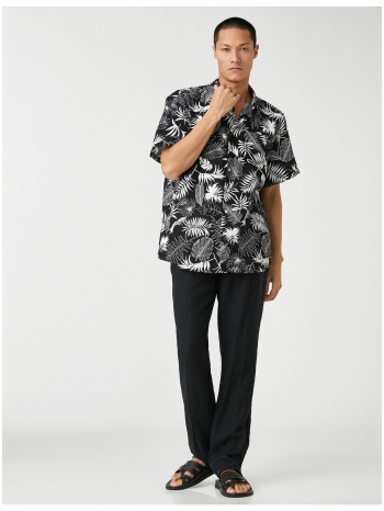 πουκάμισο koton - μαύρο - κανονική εφαρμογή σε προσφορά