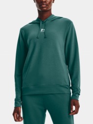 under armour rival terry hoodie-grn - γυναίκες