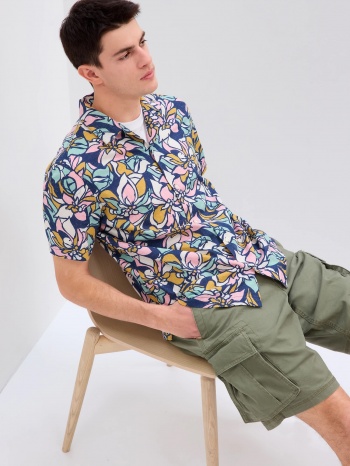 gap λινό πουκάμισο με σχέδια - ανδρικά σε προσφορά