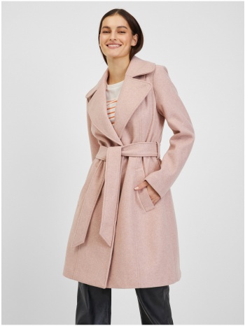 orsay pink γυναικείο χειμωνιάτικο παλτό με λουράκι  σε προσφορά