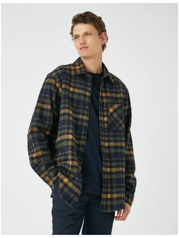 koton lumberjack shirt classic collar buttons pocket σε προσφορά