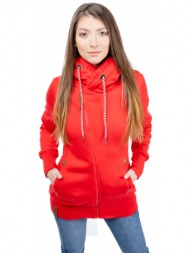 γυναικείο stretched sweatshirt glano - κόκκινο