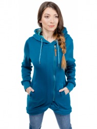 γυναικείο stretched sweatshirt glano - γαλάζιο