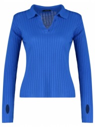 trendyol πουλόβερ - σκούρο μπλε - slim fit