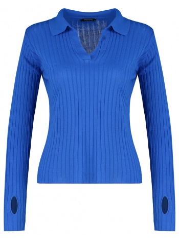 trendyol πουλόβερ - σκούρο μπλε - slim fit σε προσφορά