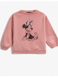 koton minnie mouse printed sweatshirt licensed