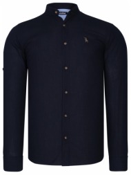 g784 dewberry hakim collar ανδρικό πουκάμισο-navy blue