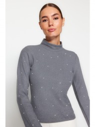 trendyol blouse - gray - regular fit
