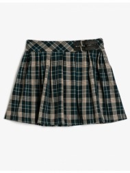 koton school skirt pleated belt detailed