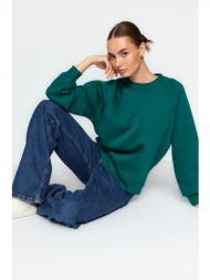 trendyol sweatshirt - green - regular fit