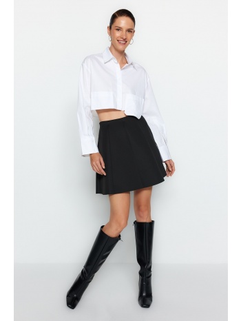 trendyol black skater mini knitted skirt σε προσφορά