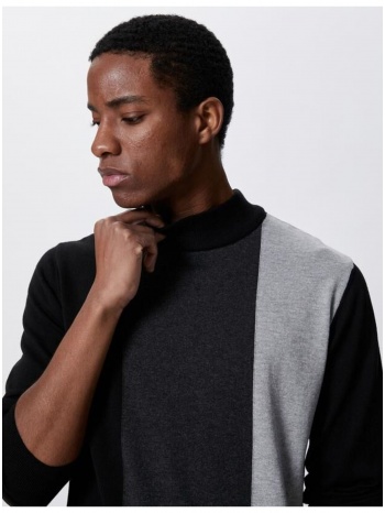 koton basic knitwear sweater half turtleneck slim fit color σε προσφορά