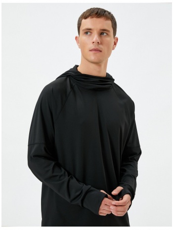 koton hoodie sports sweatshirt standing collar long sleeve σε προσφορά
