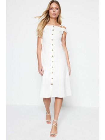 trendyol φόρεμα - λευκό - a-line σε προσφορά