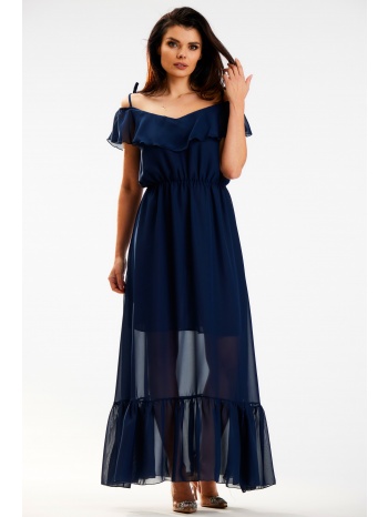 awama γυναικείο φόρεμα a573 σκούρο μπλε σε προσφορά