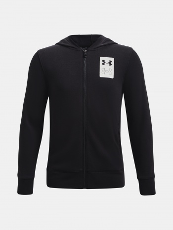 under armour φούτερ ua rival terry fz hoodie-blk - παιδιά σε προσφορά