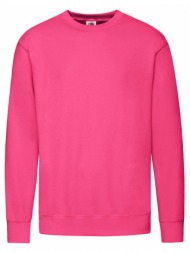 pink men`s sweatshirt lightweight set-in-sweat sweat fruit of the loom