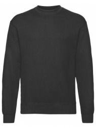 men`s black sweatshirt set-in sweat fruit of the loom