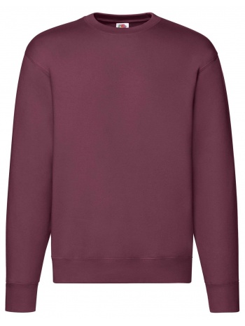 burgundy men`s sweatshirt set-in sweat fruit of the loom σε προσφορά