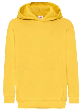 yellow children`s sweatshirt classic kangaroo fruit of the σε προσφορά