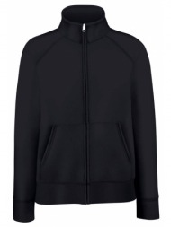 black women`s sweatshirt with stand-up collar fruit of the loom