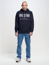big star man`s hoodie 154553 blue-403