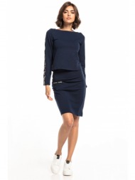 tessita γυναικεία φούστα t329 4 σκούρο μπλε