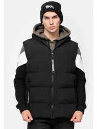 lonsdale men`s hooded vest regular fit