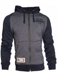 lonsdale men`s hooded zipsweat jacket slim fit