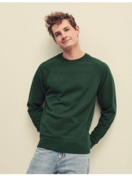 green men`s sweatshirt lightweight raglan sweat fruit of the loom
