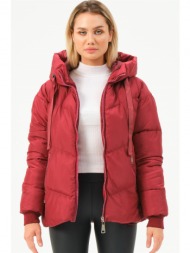 z6771 dewberry women`s coat-burgundy