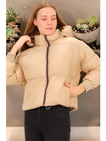 z6650 dewberry women`s bottle coat-plain beige σε προσφορά