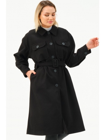 z6777 dewberry women`s coat-black σε προσφορά