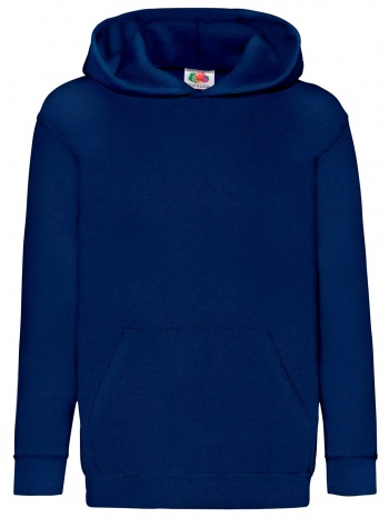 navy blue children`s sweatshirt classic kangaroo fruit of σε προσφορά