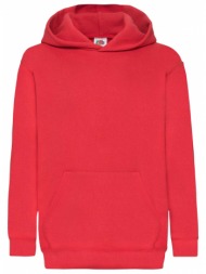red children`s sweatshirt classic kangaroo fruit of the loom