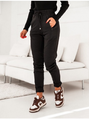 γυναικείο μαύρο παντελόνι με ραφές σε προσφορά