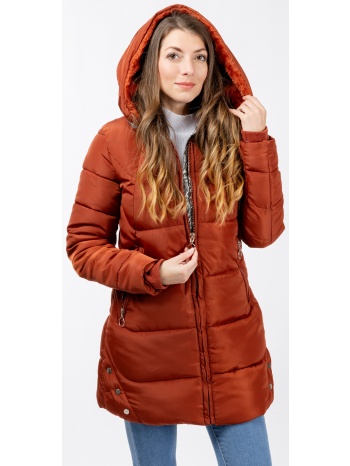 women`s quilted jacket glano - orange σε προσφορά