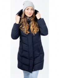 women`s winter quilted jacket glano - blue