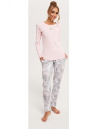 aloe women`s long sleeves, long legs - pink/print