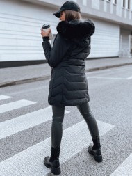 women`s quilted winter jacket capella black dstreet