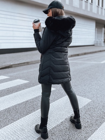 women`s quilted winter jacket capella black dstreet σε προσφορά