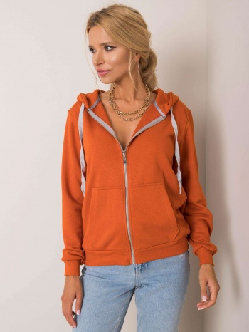 dark orange cotton sweatshirt σε προσφορά