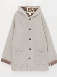lc waikiki boy`s hooded cachet coat