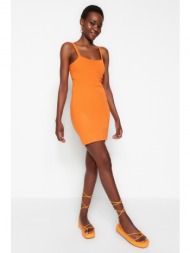 trendyol φόρεμα - πορτοκαλί - bodycon